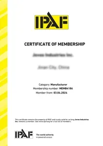 IPAF Certificate